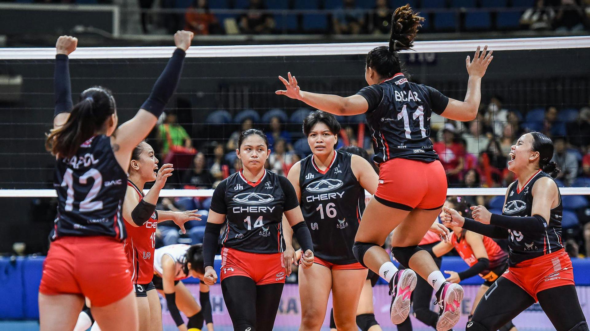 Chery Tiggo asserts mastery of Cignal to advance to PVL on Tour Finals